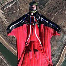 Photo of person skydiving